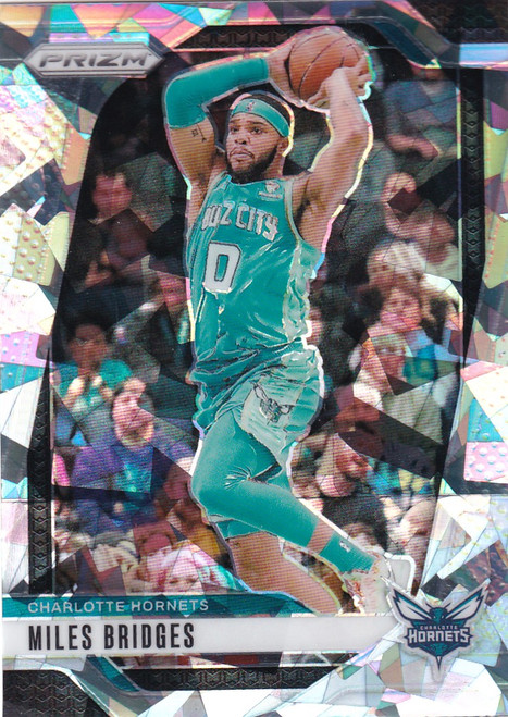 2024-25 PRIZM #43 MILES BRIDGES CRACKED ICE- CHARLOTTE HORNETS