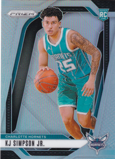 2024-25 PRIZM #247 KJ SIMPSON JR REFRACTOR- CHARLOTTE HORNETS