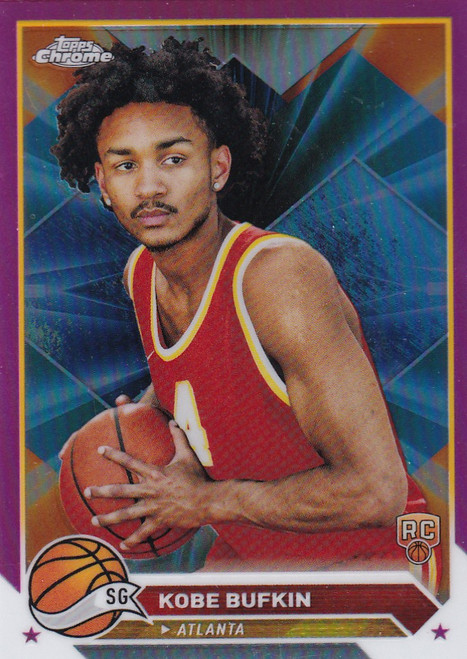2024 TOPPS CHROME #197 KOBE BUFKIN PINK- ATLANTA HAWKS