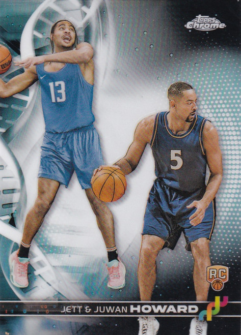 2024 TOPPS CHROME #DNA-3 JETT HOWARD & JUWAN HOWARD REFRACTOR- ORLANDO MAGIC