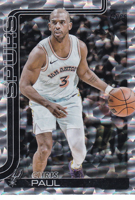 2025 TOPPS #198 CHRIS PAUL DIAMONTE- SAN ANTONIO SPURS
