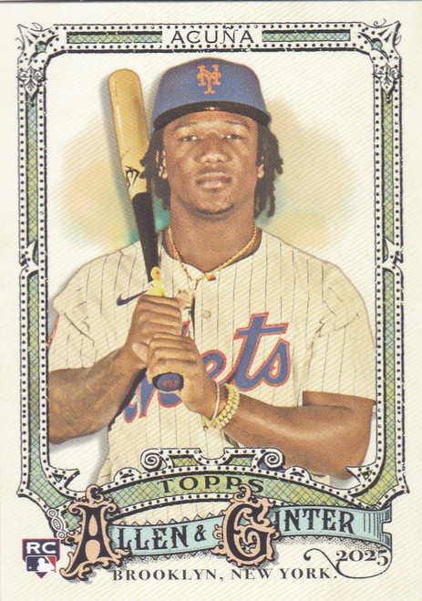 2025 Topps Allen & Ginter #107 LuisAngel Acuna RC New York Mets
