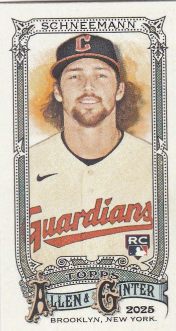 2025 Topps Allen & Ginter Mini A&G Back #233 Daniel Schneemann RC Guardians
