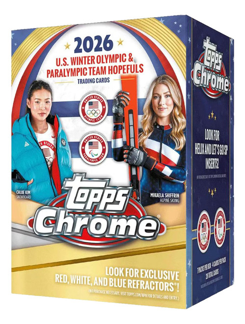 2026 Topps Chrome US Olympic & Paralympic Hopefuls Blaster Box