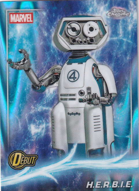 2025 Topps Chrome Marvel Raywave #199 H.E.R.B.I.E. - Fantastic Four: First Steps