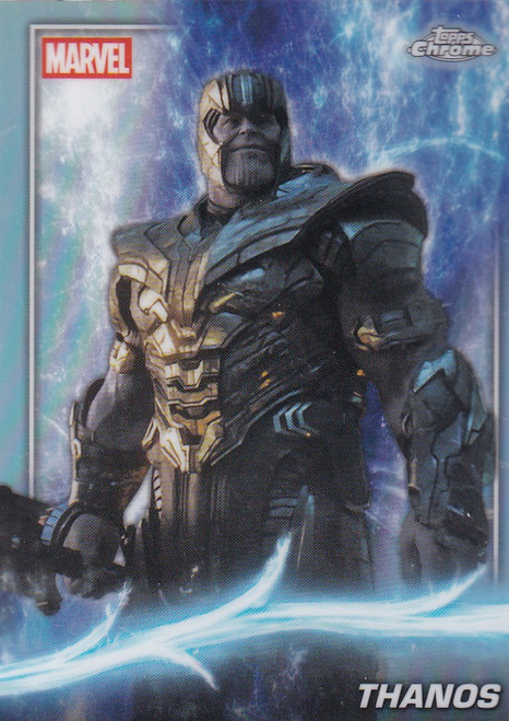 2025 Topps Chrome Marvel Refractor #100 Thanos - Avengers: Endgame