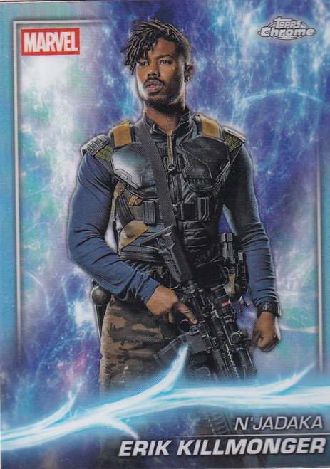 2025 Topps Chrome Marvel Refractor #85 Erik Killmonger - Black Panther