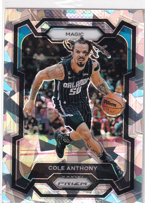 2023-24 PRIZM #16 COLE ANTHONY CRACKED ICE- ORLANDO MAGIC
