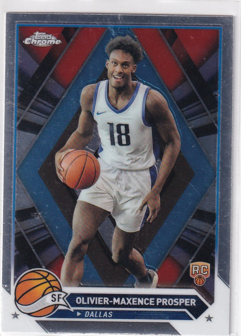2024 TOPPS CHROME #120 OLIVIER PROSPER- DALLAS MAVERICKS