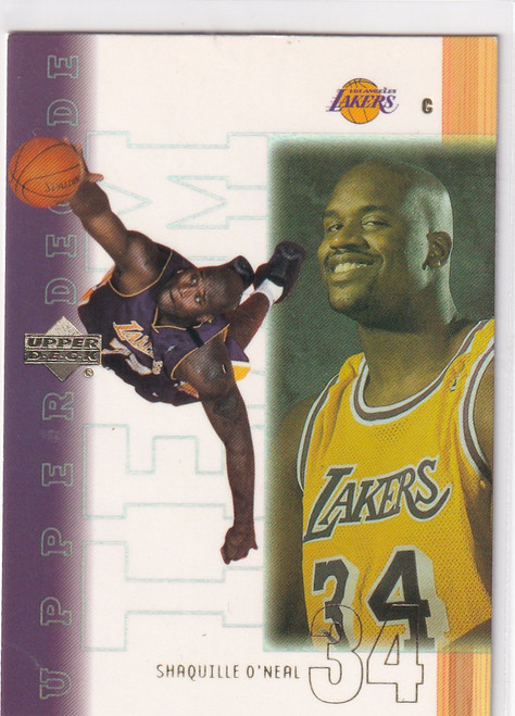 2001 UPPER DECK #UD5 SHAQUILLE ONEAL HOLOGRAM- LOS ANGELES LAKERS