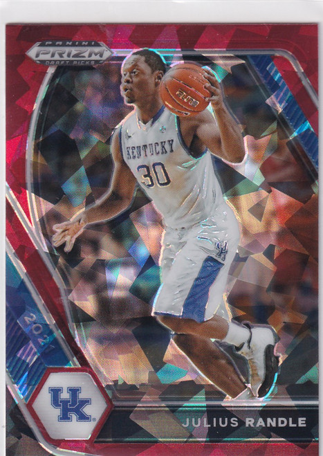 2021 PRIZM DRAFT PICKS #75 JULIUS RANDLE CRACKED ICE- NEW YORK KNICKS