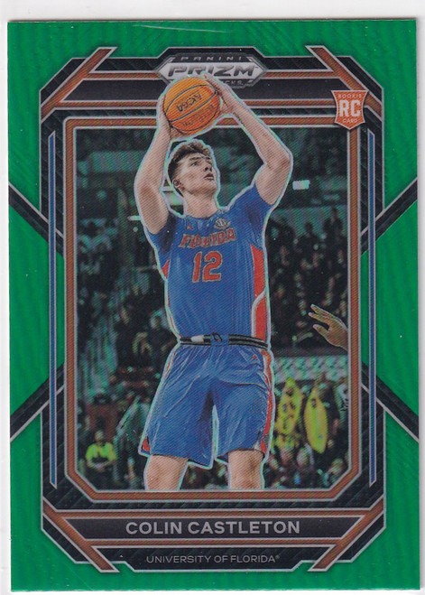 2023 PRIZM DRAFT PICK #45 COLIN CASTLETON GREEN- GATORS