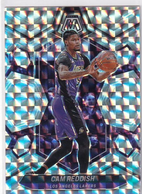 2023-24 MOSAIC #113 CAM REDDISH REACTIVE SILVER- LOS ANGELES LAKERS