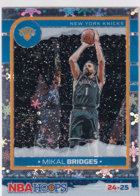 2024-25 HOOPS #203 MIKAL BRIDGES WINTER- NEW YORK KNICKS