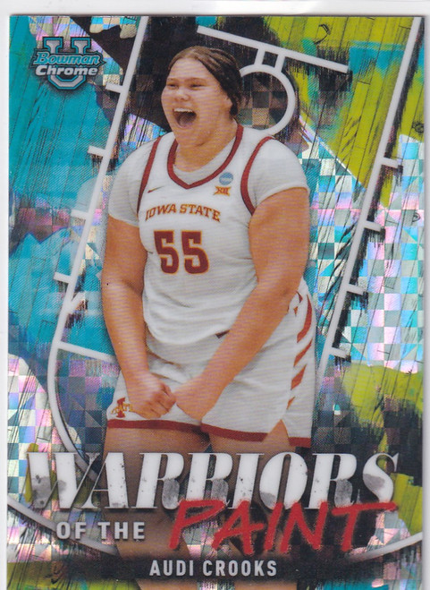 2025 TOPPS BOWMAN CHROME #WP-17 AUDI CROOKS PAINT X FRACTOR- IOWA STATE