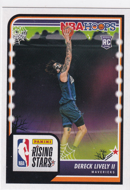 2023-24 HAUNTED HOOPS #291 DERECK LIVELY RISING STARS- DALLAS MAVERICKS