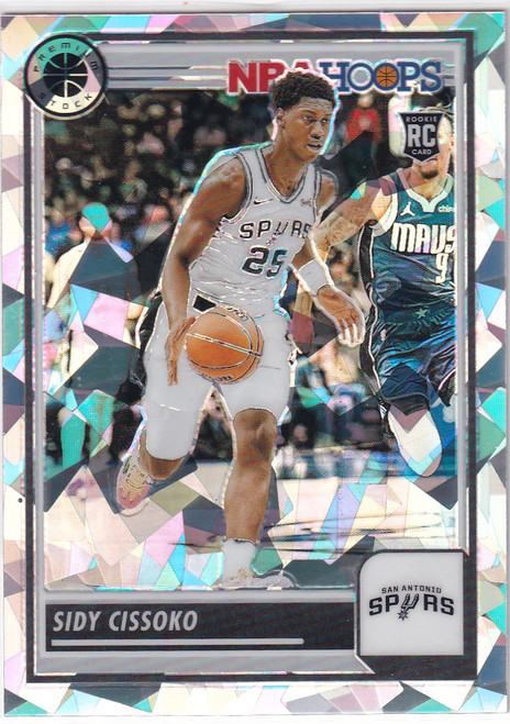 2023-24 PREMIUM STOCK #143 SIDY CISSOKO CRACKED ICE- SAN ANTONIO SPURS