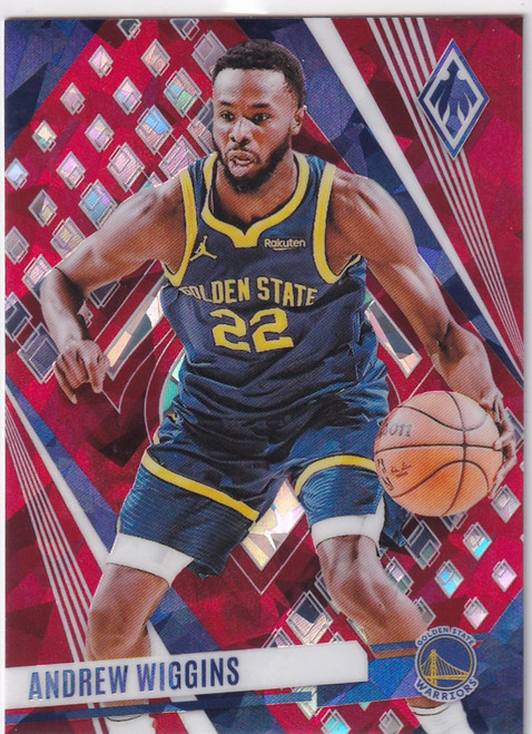 2023-24 PHOENIX #141 ANDREW WIGGINS RED CRACKED ICE- GOLDEN STATE WARRIORS