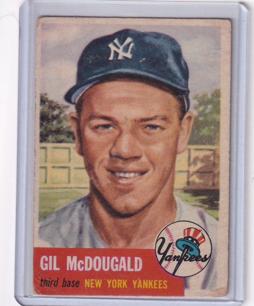 1953 Topps Baseball #43 Gil McDougald - New York Yankees