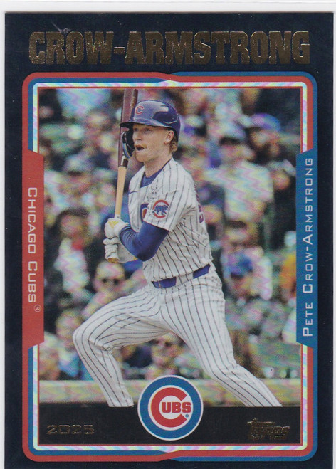 2025 Topps Archives Black Foil #253 Pete Crow-Armstrong Chicago Cubs