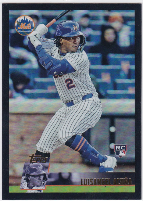 2025 Topps Archives Black Foil #183 Luisangel Acuna RC New york Mets