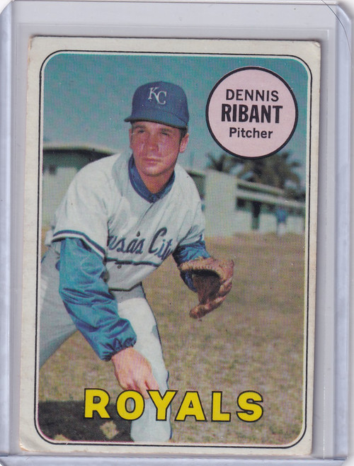1969 Topps Baseball #463 Dennis Ribant - Kansas City Royals