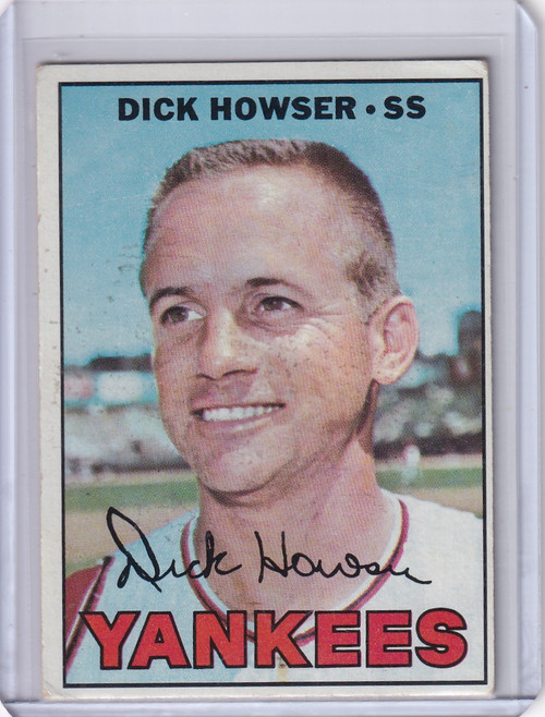 1967 Topps Baseball #411 Dick Howser - New York Yankees DP
