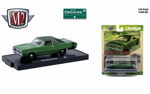 M2 Machines Auto-Drivers 1:64 RS07 1969 Dodge Dart GTS 383