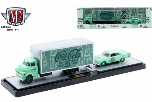 M2 Machines Auto Hauler TW41 1958 Dodge COE Truck 1969 Dodge Dart Swinger