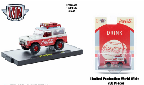 M2 Machines Coca-Cola Release A57 1971 Ford Bronco Coca Cola CHASE