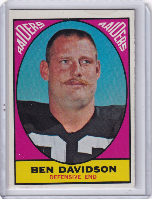 1967 Topps Football #116 Ben Davidson - Oakland Raiders