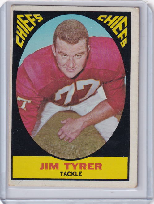 1967 Topps Football #68 Jim Tyrer - Kansas City Chiefs