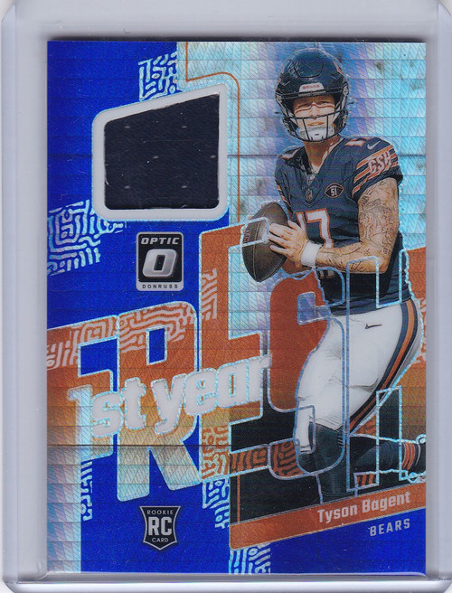 2023 DONRUSS OPTIC #FYF-TBA TYSON BAGENT HYPER PATCH- CHICAGO BEARS