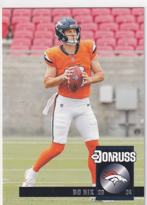 2024 DONRUSS #28 BO NIX- DENVER BRONCOS