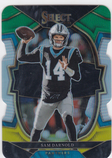 2022 SELECT #33 SAM DARNOLD GREEN YELLOW DIE CUT- CAROLINA PANTHERS