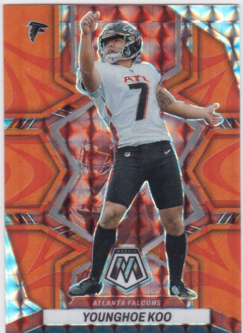 2022 MOSAIC #9 YOUNGHOE KOO ORANGE PRIZM- ATLANTA FALCONS
