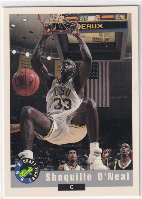 1992 CLASSIC #1 SHAQUILLE ONEAL- LOS ANGELES LAKERS