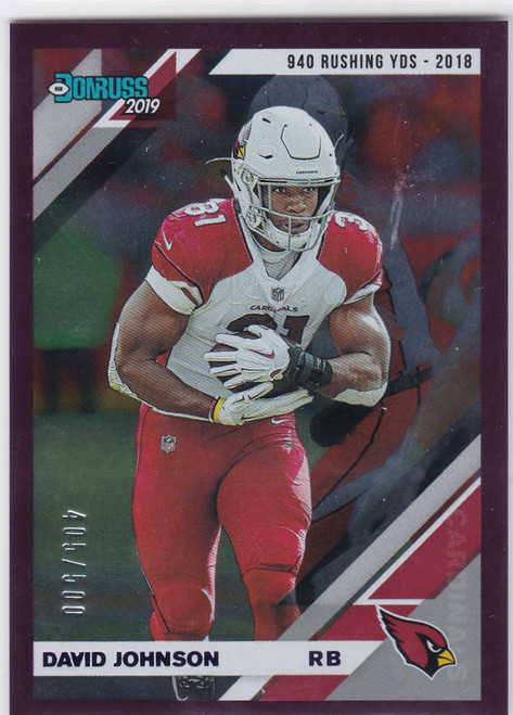 2019 DONRUSS #11 DAVID JOHNSON 405/500- ARIZONA CARDINALS