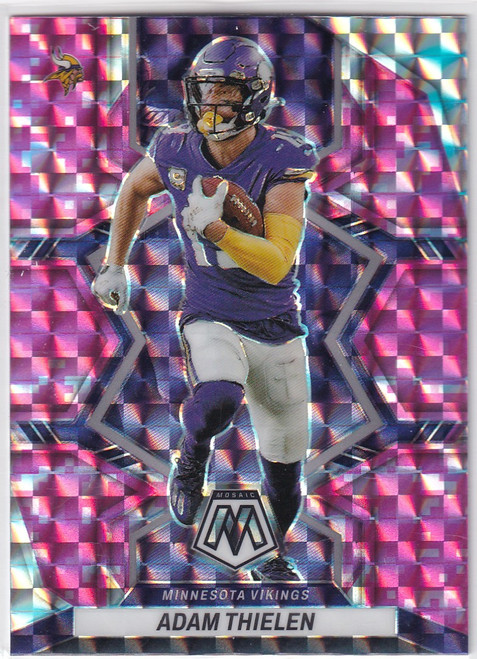 2022 MOSAIC #130 ADAM THIELEN PINK REACTIVE- MINNESOTA VIKINGS