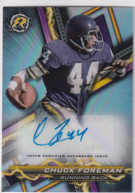 2024 TOPPS #RA-CFO CHUCK FOREMAN SILVER AUTO- MINNESOTA VIKINGS