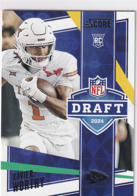 2024 SCORE #20 XAVIER WORTHY DRAFT- KANSAS CITY CHIEFS