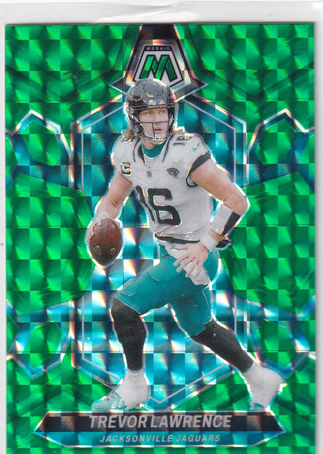 2024 MOSAIC #99 TREVOR LAWRENCE GREEN REACTIVE- JACKSONVILLIE JAGUARS