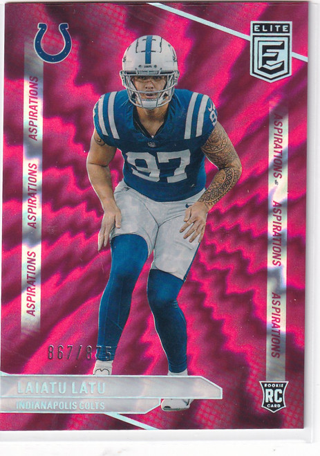 2024 DONRUSS ELITE #160 LAIATU LATU 867/875- INDIANPOLIS COLTS