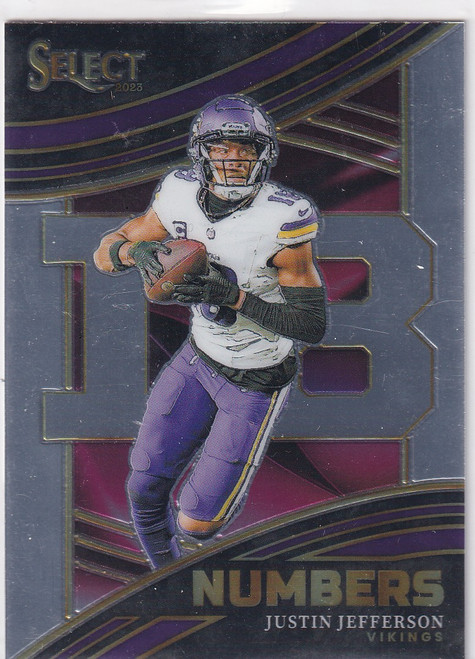 2023 SELECT #NMB-JJE JUSTIN JEFFERSON NUMBERS- MINNESOTA VIKINGS