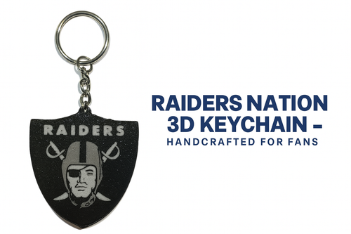 Las Vegas Raiders Logo Keychain – Fan Gift, Stocking Stuffer