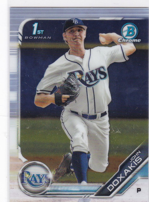 2019 Bowman Chrome #BDC-156 John Doxakis Tampa Bay Rays