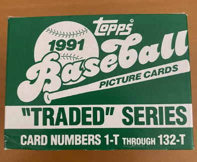 1991 Topps Baseball Traded Set 132 Trading Cards