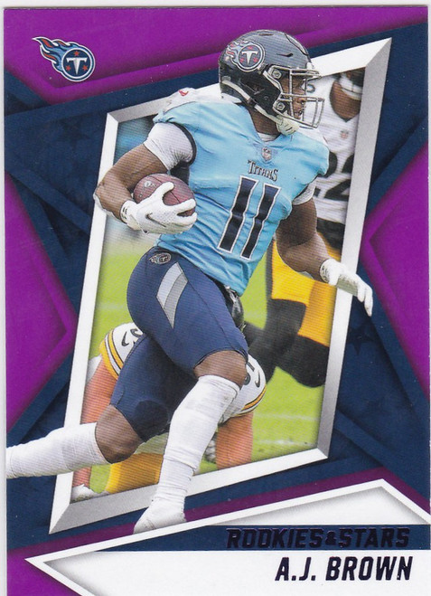 2021 Rookies & Stars #49 AJ Brown Purple Parallel Tennessee Titans