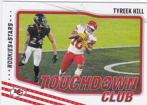 2021 Rookies & Stars Touchdown Club #4 Tyreek Hill Kansas City Chiefs