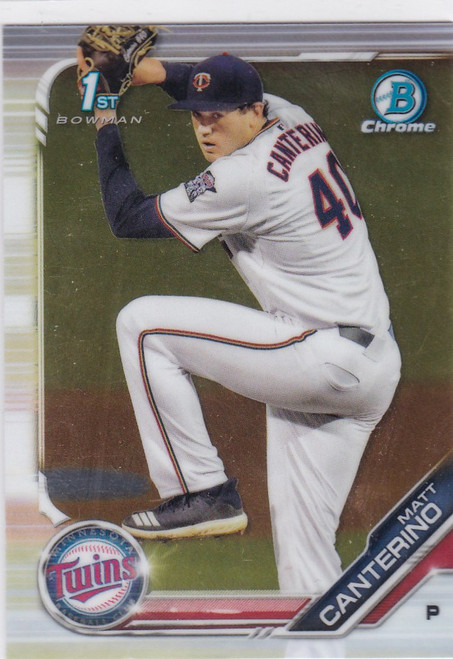 2019 Bowman Chrome Draft Prospect #BDC-149 Matt Canterino Minnesota Twins